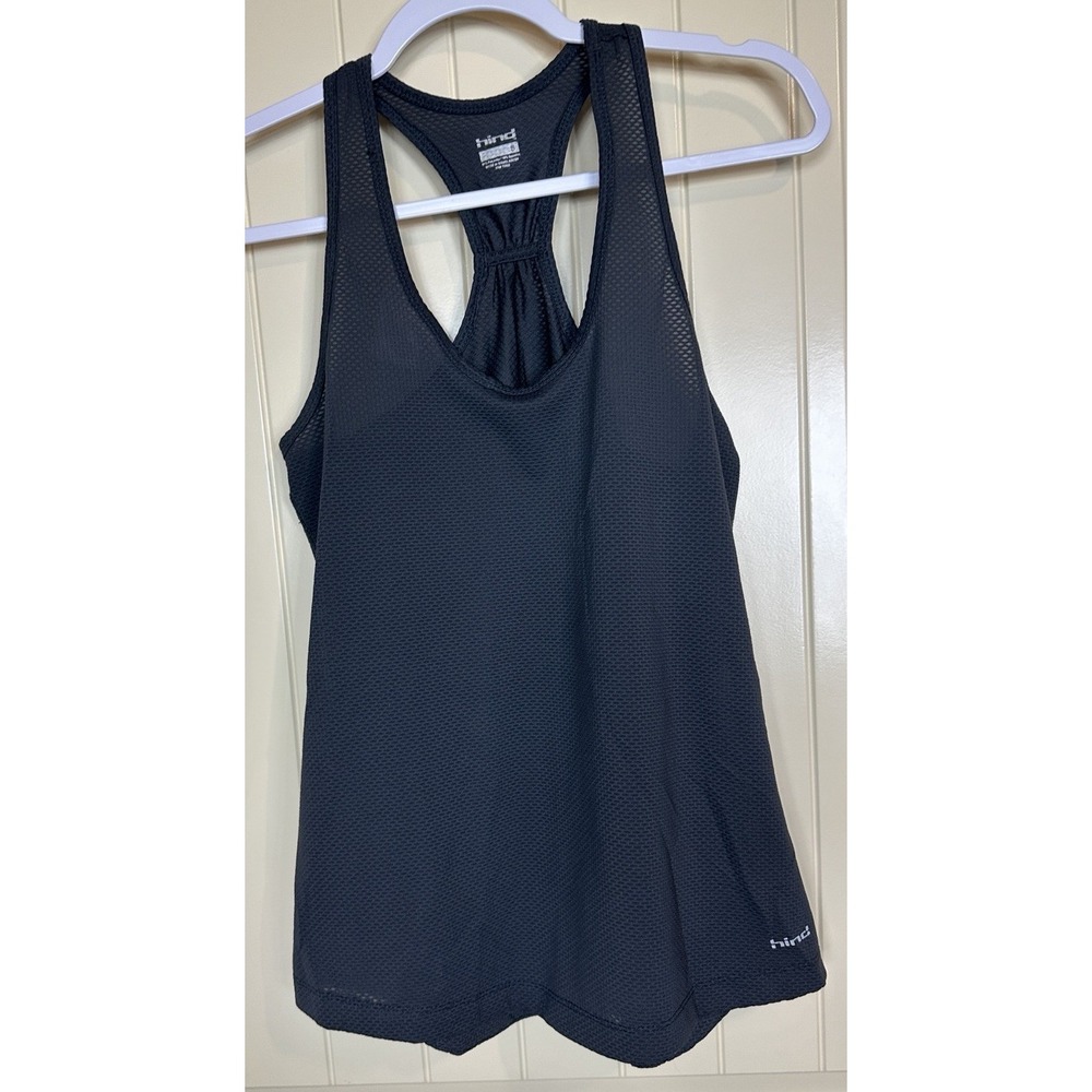 Hind Women's Workout Active‎ Gym Tank Top Shirt Size S Racerback gray